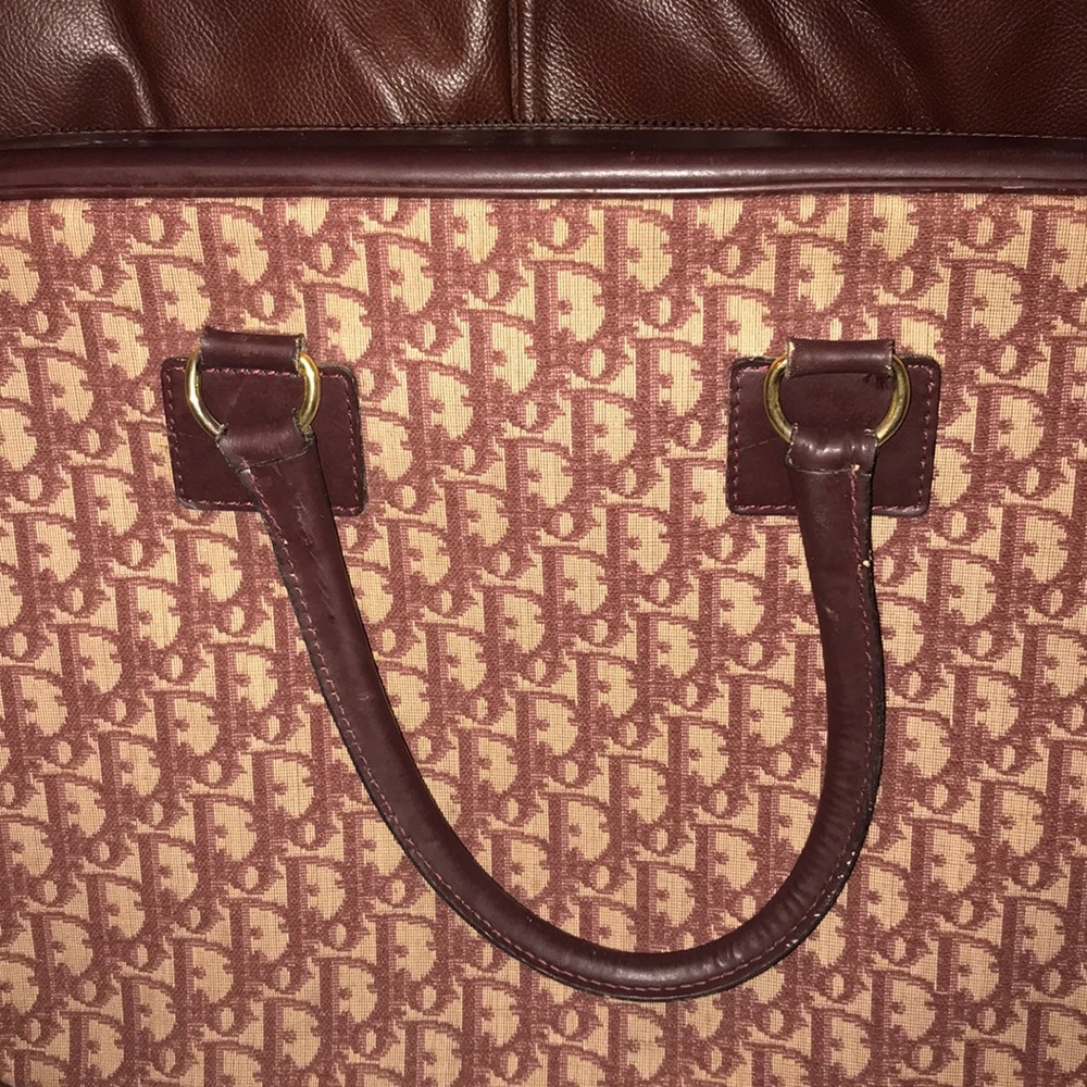 - Christian Dior leather & monogram small su… - Picture 4 of 8